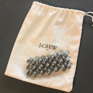 J. Crew Silver Pearl Cuff Bracelet